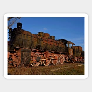 Vintage steam loco, Bucharest Sticker